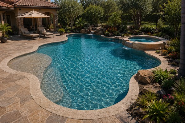 freeform fiberglass pools